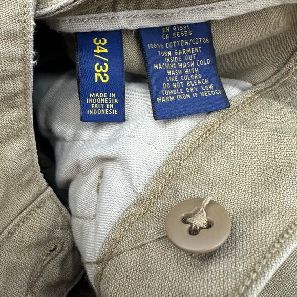 Polo Ralph Lauren Military Crew Utility Chino Pant Tan Men's 34 32 - Picture 8 of 9